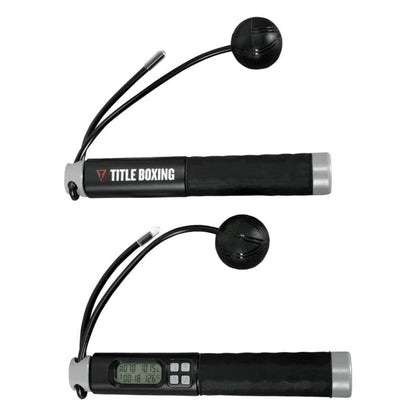 Title Boxing Smart Electronic Count Jump Rope - Digital Display, Cordless Option, Removable Weights, and Adjustable Length