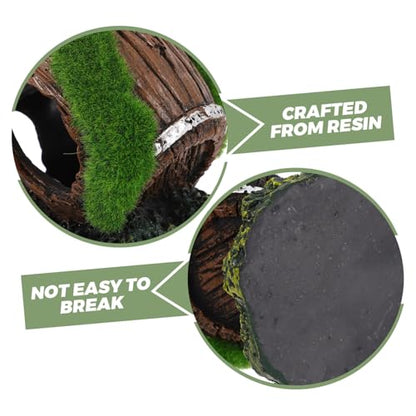 Holibanna Aquarium Decoration Resin Wine Barrel Ornament for Fish Tank Shrimp Cave Hideout and Aesthetic Decor for Betta Fish for Terrarium Garden and Aquatic Environments