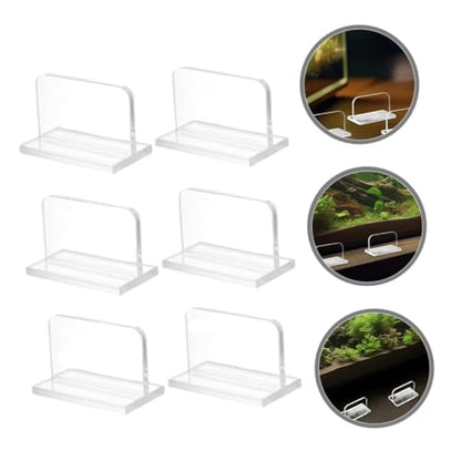 6pcs Acrylic Fish Tank Lid Handles Heavy-Duty Replacement Parts for Aquariums Grip for Transparent Design for Fish Tanks