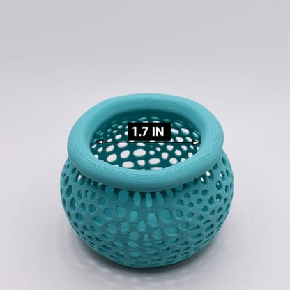 Aquarium Plant Pot Holders, Aquatic Plant Holder, Securely Hold Aquatic Plants, Promoting Healthy Root Growth, Fish Tank Aesthetic (Cyan) - color: Cyan