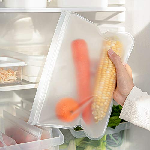 10 Pack Quart Freezer Bags, Reusable Food Storage Bags for Vegetable, Liquid, Snack, Meat, Sandwich, 8.46x7.28 Inch - size: 0.25 Gallon