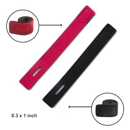 [Hands-Free] Slide-in Fishing Rod Holster for Belt - Portable Waist Rod Holder with 2PCS High-Elastic Rod Straps - Lightweight ABS Fishing Pole Carrier for Wading, Fly Fishing & Shore Fishing - Black