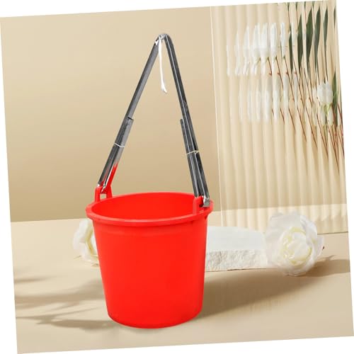 POPETPOP Stainless Steel Bucket Holder for Farming and Fishing Heat-Resistant Clip for Water Buckets and Aquarium Use Sturdy Anti-Scalding Attachment for Horse Supply
