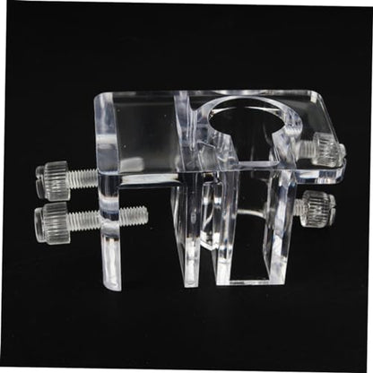 BESPORTBLE 2pcs Acrylic Aquarium Pipe Holder Water Clip for Fish Tank Easy to Install Fixed Clamp Space-Saving Design Prevents Slipping and Falling