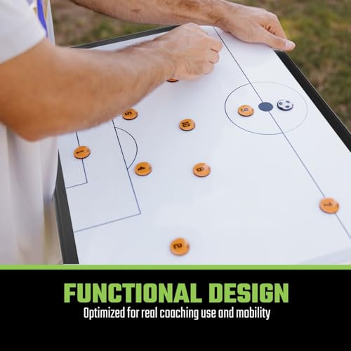 SCOPRO Soccer Coaching Magnets, Numbered Magnetic Player Markers for Soccer Coaching Board and Dry Erase Board Training, Set of 2, Pink & Black - color: 0.75" Pink & Black