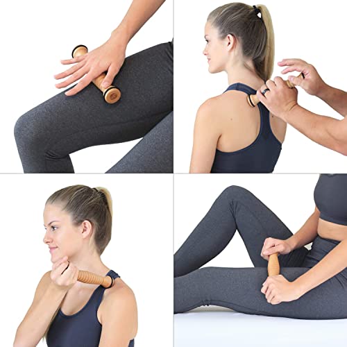 Body Back Wooden Foot Roller & Foot Star® Massage Ball Bundle for Foot Pain | FSA Eligible Foot Roller & Massage Ball For Trigger Point Therapy, Full Body Massage Tool For Plantar Fasciitis, & Relaxation - style: Bundled