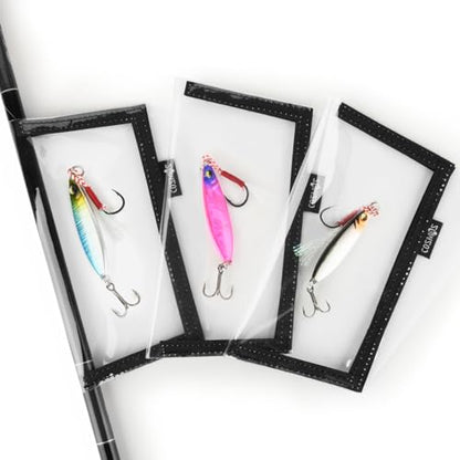CM Pack of 3 Fishing Lure Wraps Fishing Hook Covers Bait Storage for Protecting Sharp Fishing Hook - style: Small Size
