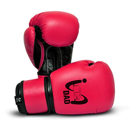 Ultimate - I Boxing Dad - Kids Boxing Gloves MMA Boxing Muay Thai Bag Work - color: Dark Pink, size: 4 Oz