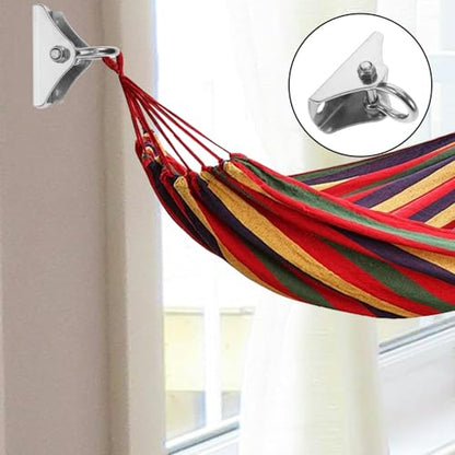 VANZACK 1set Heavy Duty Stainless Steel Swing Hanger Set Multi-Functional Hooks for Hammocks Punching Bags and Swings Easy Installation Support for Locations