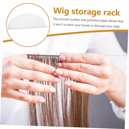 MERRYHAPY Hair Extension Organizer Wig Holder Storage Rack Comb Braiding Hair Holder for Salon Barber Supplies