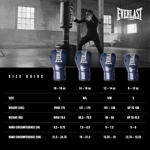 Everlast Elite 2 Boxing Gloves - color: Navy, size: 16 oz