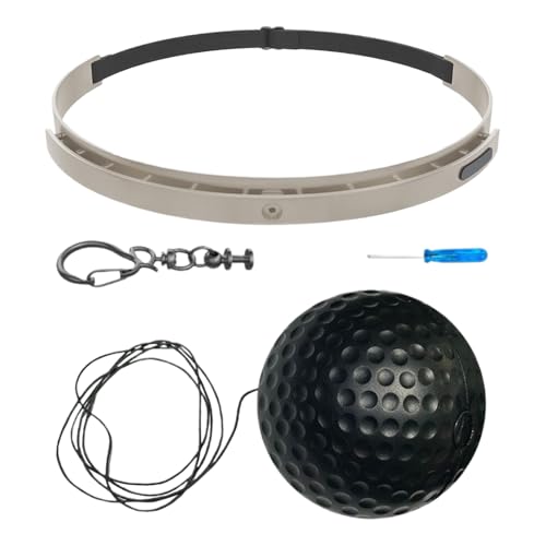 Boxing Reflex Ball Headband Set Reaction Fitness - color: black soft ball