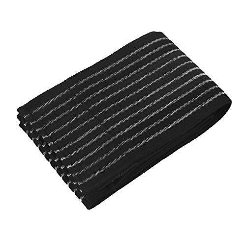Elastic Ankle Support Bandage Breathable Ankle Brace Guard Sports Knee Elbow Wrist Calf Thigh Compression Wrap Ankle Exercise Wrap Strap for Running Riding Fitness - color: Black