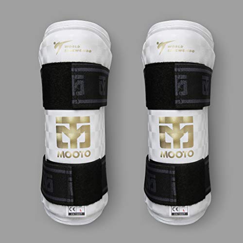 MOOTO Korea Taekwondo Extera S2 Forearm Protector Guard a Pair WT Logo Training Match Gym School Academy (Small(Length 24cm or 0.78 ft))
