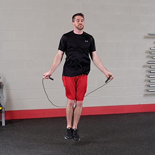 Body-Solid Tools Adjustable Cable Speed Jump Rope for Men & Women, Ideal for Speed Jumping, Home Gym Workout Equipment, Boxing & Gym Exercise Equipment