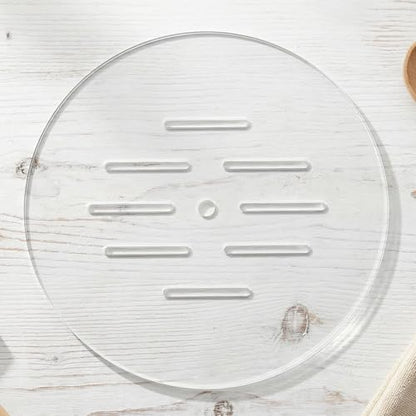 2pcs Acrylic Aquarium Lid: Round Fish Tank Anti-Jumping Cover with Hole, Transparent Plate for Preventing Fish Reptile Turtles Jumping Out Aquarium