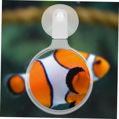NOLITOY 4pcs Acrylic Glass with Cup for Fish Tank Betta Fish Plants and Spiders Viewing Tool Easy Installation and Sturdy Design