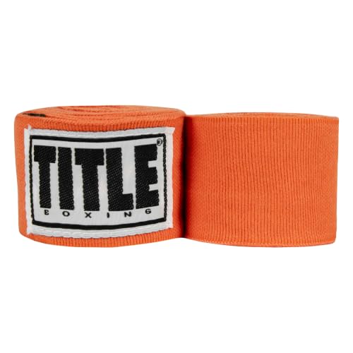 Title Boxing Elastic Mexican Hand Wrap, Orange, 180"