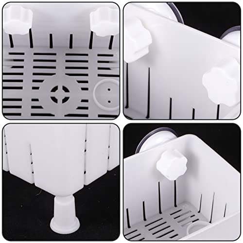 Ipetboom 1set Fish Breeder Box Tortoise Isolation Container Fish Hatching Box Feeding Trough Multi-Functional Aquarium Breeding