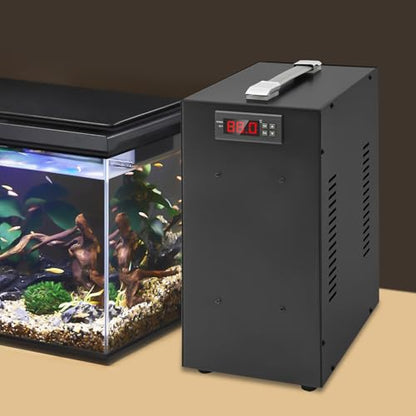 Aquarium Chiller, 40L/10.57Gal Aquarium Cooler, Aquarium Water Chiller with LCD Display, Fish Tank Water Chiller, Hydroponics Cooling System for Water Weeds Axolotl Jellyfish Coral Shrimp - size: 40L/10.57Gallon