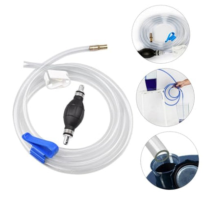 GLEAVI Manual Siphon Pump Suction Hose for Car Oil and Water Transfer, Practical Guide Oil Tube with High Flow, Suitable for Fish Tank Water Suction and Automotive Fluid Drain