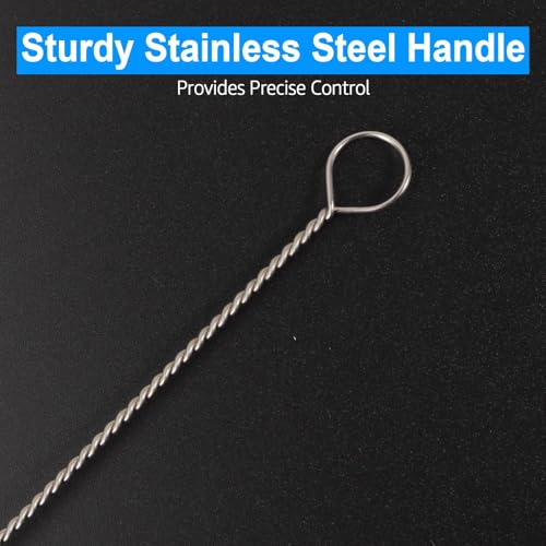 40 Inches Extra Long Straw Cleaner Brush - Long Pipe Cleaners, Long Tube Cleaning Brush for Cleaning Straw, PVC Keg Lines, Kegerator, Feeding Tube, Sunroof Drain (4PCS, White)
