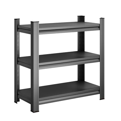 3-Tier Metal Storage Organizer Shelf 5-10 Gallon Fish Tank Stand and Small Reptile Cage Rack Multi-Use Shelf for Home Office Black