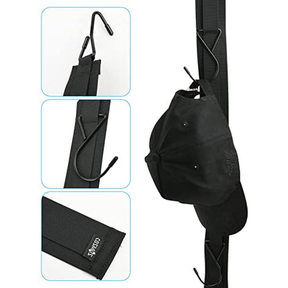 Cosmos Hockey Hanger Portable Ice Hockey Gear Hanging Dryig Strap Equipment Rack Drying Organizer Stap with 5 Hooks for Hockey Gifts & Home Outdoor Use in Skating Football Lacrosse Camping Fishing