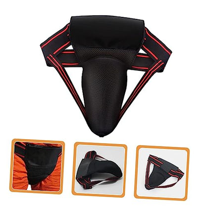 Wakauto Boxing Supply Integrated Groin Protector Comfortable Wear-Resistant Crotch Guard for Men Women Training Practice
