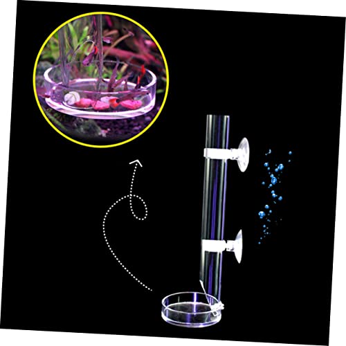 BESPORTBLE Acrylic Shrimp Feeder Tube Bowl Aquarium Supplies Feeder for Shrimp Food Tube