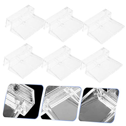 GALPADA 16pcs Fish Tank Lid Supports Easy Install Acrylic Cover Racks for Aquariums Sturdy Holders for Tank Lids Safe for Fish and Pets Convenient Cleaning Accessory