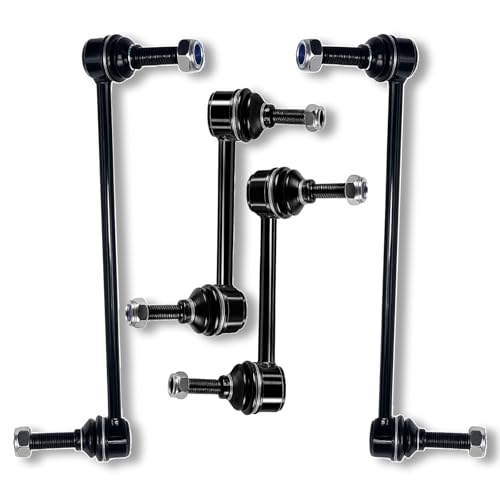 4Pc Front Rear Stabilizer Sway Bar End Links for Ford 2010-2018 Flex/aurus, 13-18 Police Interceptor Sedan, 14-18 Special Service Police Sedan, for Lincoln 10-16 MKS, 10-18 MKT K750393 K750388 - size: K750393&K750388-4PC
