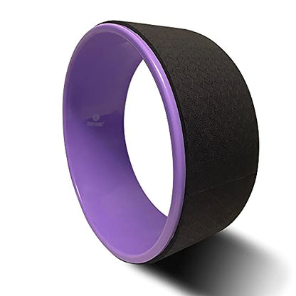 Body Sport Yoga Wheel, 5 in. x 12.6 in. – Yoga Fitness Equipment – Cushioned Back Roller and Stretcher – Companion Accessory for Stretching and Flexibility – Yoga Pose Support Aid
