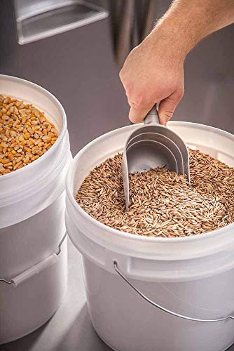 5 Gallon Bucket - Food Grade Bucket with Airtight Gasketed Tear Strip Lid, BPA-Free, Heavy-Duty 90 Mil HDPE Plastic Pail, Bulk Storage, Durable Container, Made in USA - White, 10 Packs - color: White, size: 10 Packs
