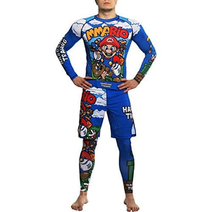 Hardcore Training MMario Fight Shorts Men MMA BJJ Boxing - size: Large