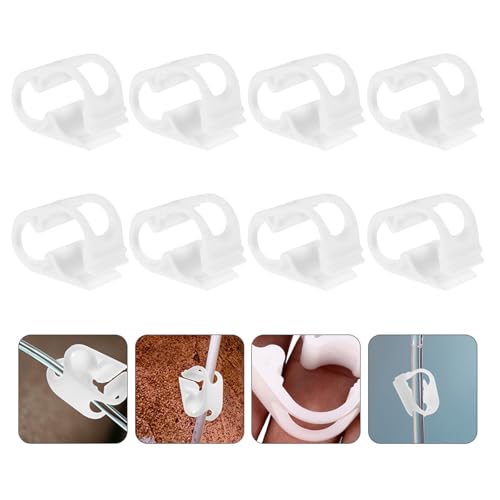 ULTECHNOVO 10 Pcs Silicone Hose Clamps Adjustable Tubing Clips Flow Regulator Water Flow Control Shut Off Clip for Siphon Hose in Industrial and Plumbing Use