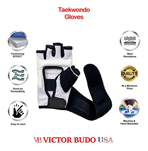 Teka Taekwondo Punch Bag Training Gloves, MMA Grappling Gloves for Sparring Martial Arts Boxing Training for Adults and Kids - size: Large