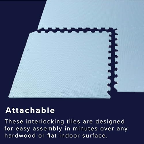 We Sell Mats 1/2-inch Multi-Purpose, Sky Blue, 100 Sq Ft (25 Tiles) - color: Sky Blue, style: 100 Square Feet (25 Tiles)