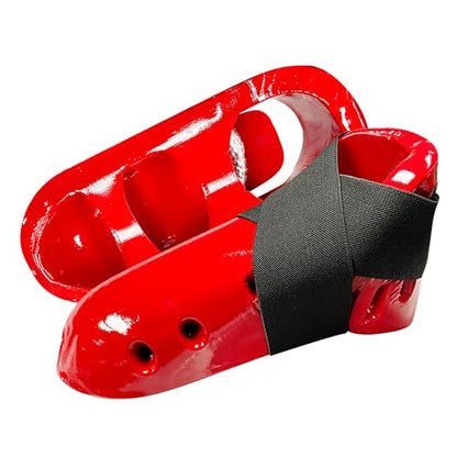 AAMA Custom Foam Sparring Gear Set - Foam Headgear, Olympic Style Chest Guard, Foam Punch and Kick - color: RED