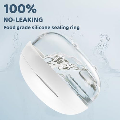 Retainer Case Denture Bath Case Basket Mirror Leak-proof White Hanburger - color: White Hanburger