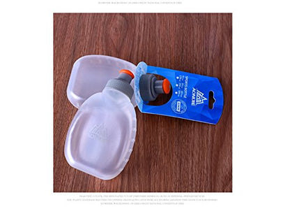 AONIJIE 250ML/350ML/500ML/600ML Portable TPU Soft Water Bottle Folding Soft Flasks For Outdoor Marathon Running Hydration Camping Hiking - color: 170ML-PP5