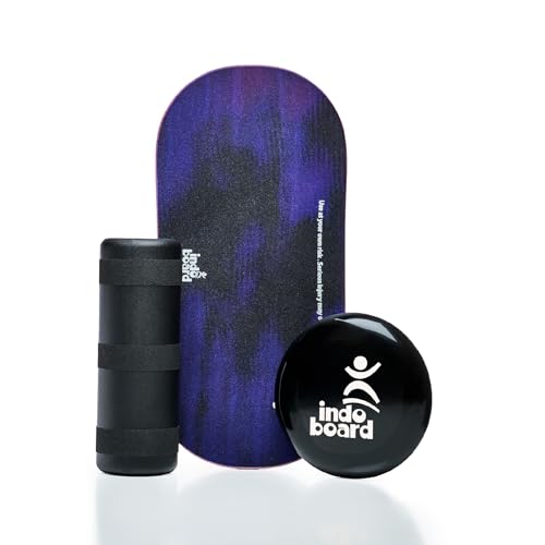 The Indo Board “Rocker” Training Package. Included Balance Board, Roller, and Cushion. Balance Training for Core Strength, Stability & Athletic Performance - Surfing, Skateboarding, Snowboarding. Designed for Progression.