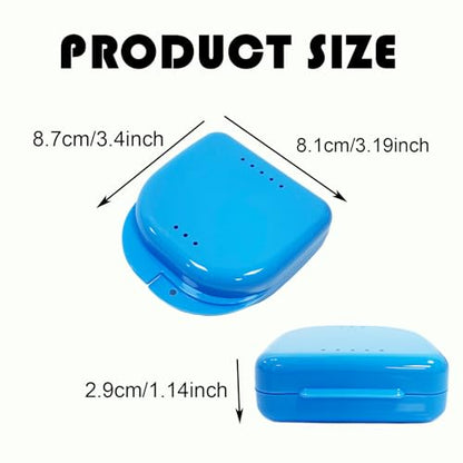 60PCS Retainer Case with Vent Holes,Denture case Retainer Box - color: Mix Colors