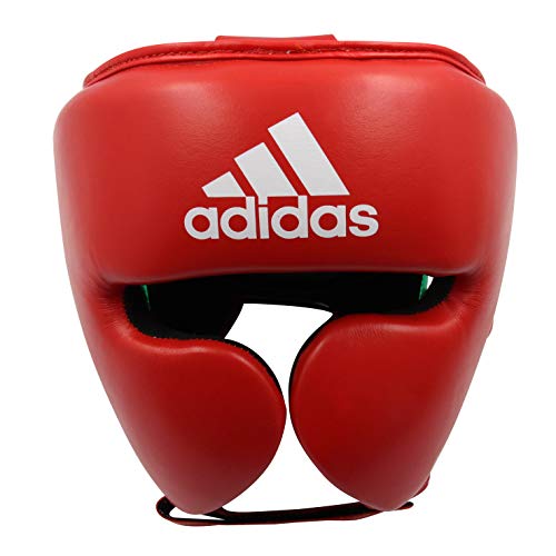 adidas Adistar Pro Boxing Headguard - for Men, Women, Unisex - color: RED/GREEN, size: Medium