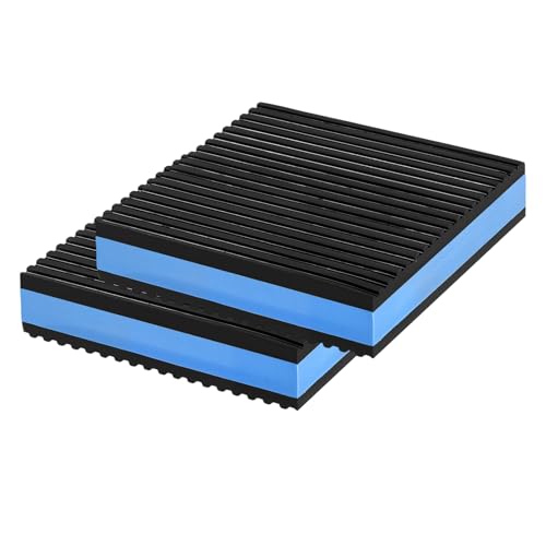 8 Pack 4 x 4 x 7/8 Inch Anti Vibration Pads, Rubber Isolation Pads, EVA Pad for HVAC Air Conditioner, Compressors, Washer and Dryer, Treadmills