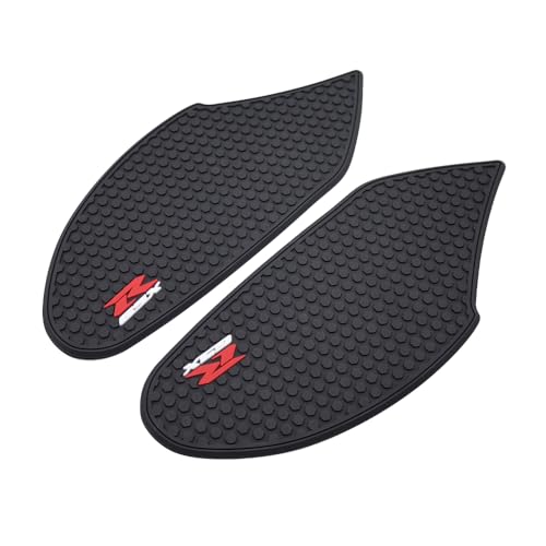 Motorcycle Accessories Side Fuel Tank Pad Protector Stickers Decal Gas Knee Grip Traction Pad for GSXR600 GSXR750 GSX-R 600 750 2006 2007, PVC Rubber Material, Black