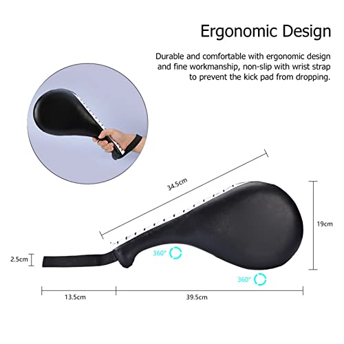 Martial Arts Training Target for Kickboxing and Karate, a Double Kick Pad with Two Striking Leaves for TKD Practice Kicking Pad Drills for Adults and Youth