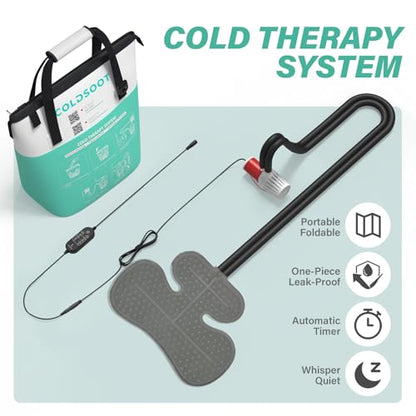 Cold Therapy Machine for Shoulder with Programmable Timer, Portable Ice Machine for Shoulder After Surgery, Lightweight Replacement Recovery System, Cryotherapy Pain Relief