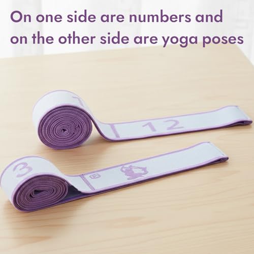 Dance Exercise Band with 8-Section Markers, Stretch Resistance Band for Yoga, Flexibility Training and Workouts