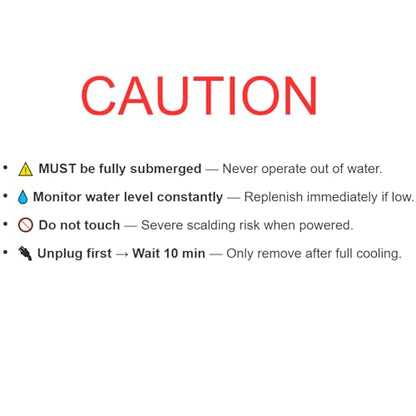 AQUANEAT Aquarium Heater, 25W Fish Tank Heater, Adjustable Submersible Water Thermostat with Thermometer - size: 25W